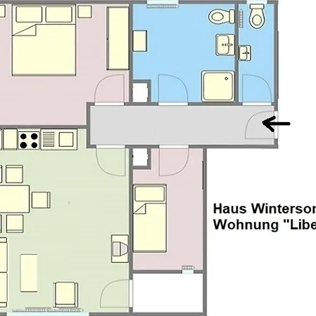 公寓 Fewo Libelle 03 - Haus Wintersonne - Feldberg Falkau